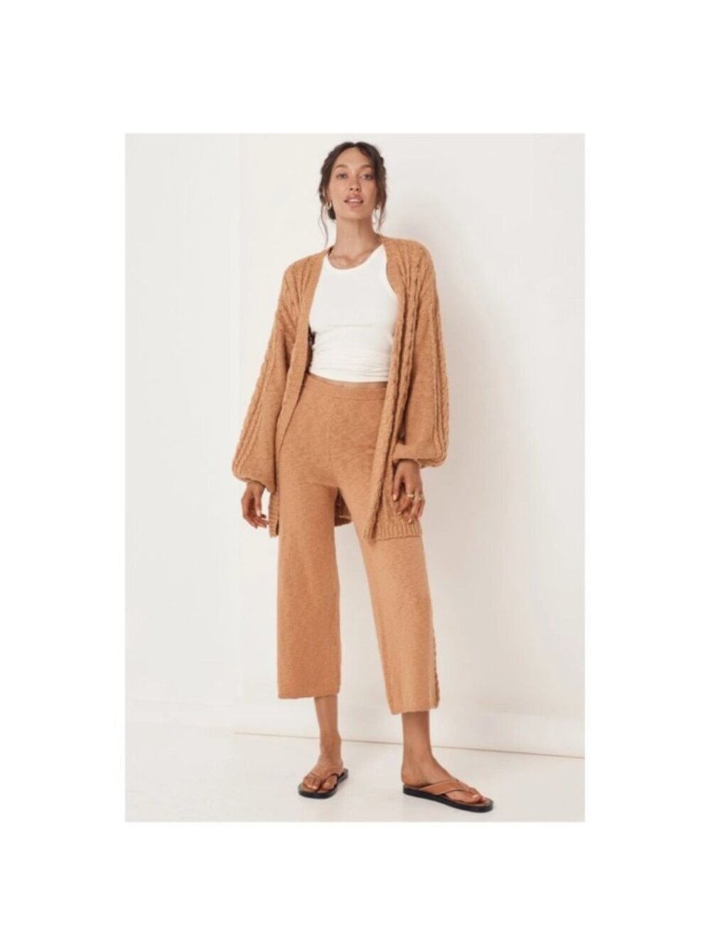 Spell NWT Yellowstone Caramel Knit Pants in Medium - Picture 2 of 7
